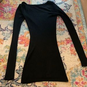 Brandy Melville Black Longsleeve Mini Dress